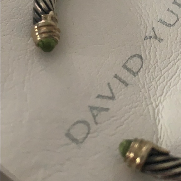David Yurman Bracelet w Peredot and 14K Gold, 5mm - Picture 3 of 7